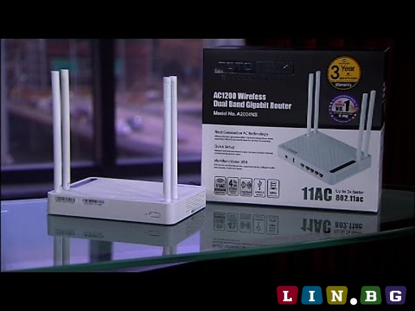 TOTOLINK AC1200 A2004NS Wireless Dual Band Gigabit NAS Router Безжичен гигабитов рутер