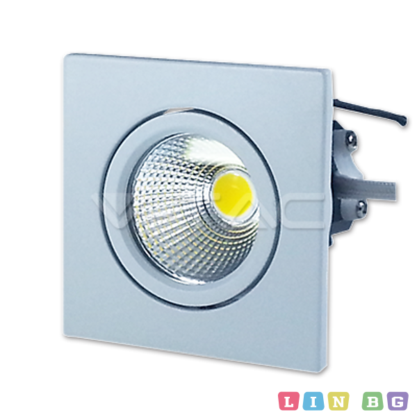 3W LED Луна COB Квадратен Модул  Бяло Тяло Бяла Светлина