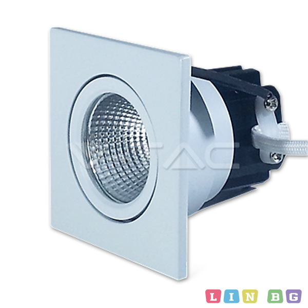 3W LED Луна COB Квадратен Модул  Бяло Тяло Бяла Светлина