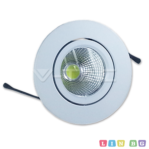 3W LED Луна COB Кръгъл Модул  Бяло Тяло Бяла Светлина
