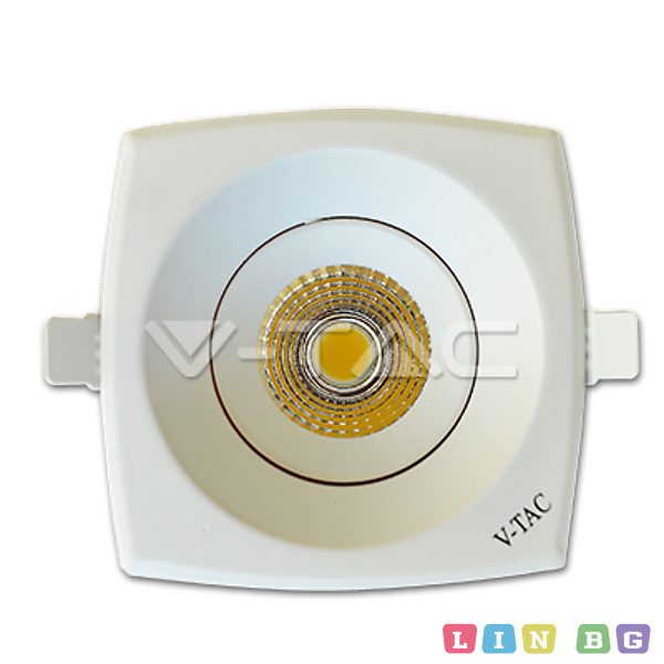 8W LED Луна COB Квадратен Модул  Бяло Тяло 4200K