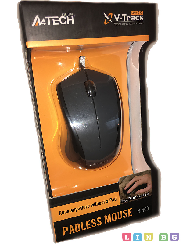 A4Tech N-400-1 Padless mouse Оптична USB мишка