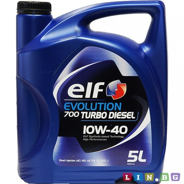 Elf Evolution 700 Turbo Diesel 10W 40 5 Литра Моторно масло Елф