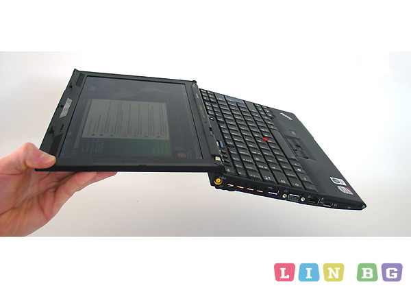 LENOVO ThinkPad X200s Лаптоп CORE 2 DUO L9300 Клас B Батерия под 30 минути