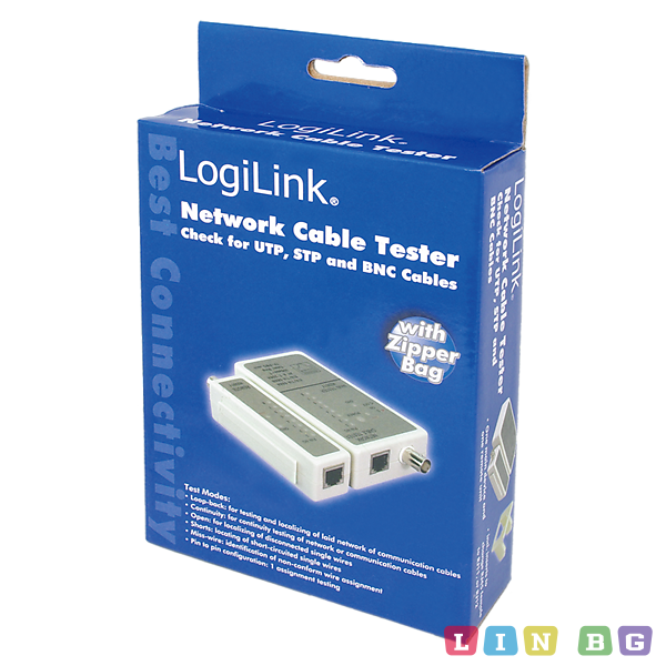 LogiLink WZ0011 cable tester for RJ45 Тестер за LAN кабел