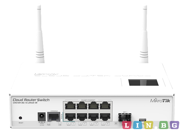 MikroTik Cloud Router Switch 109-8G-1S-2HnD-IN Суичове