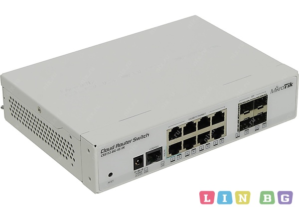 MikroTik Cloud Router Switch 112-8G-4S-IN Суичове