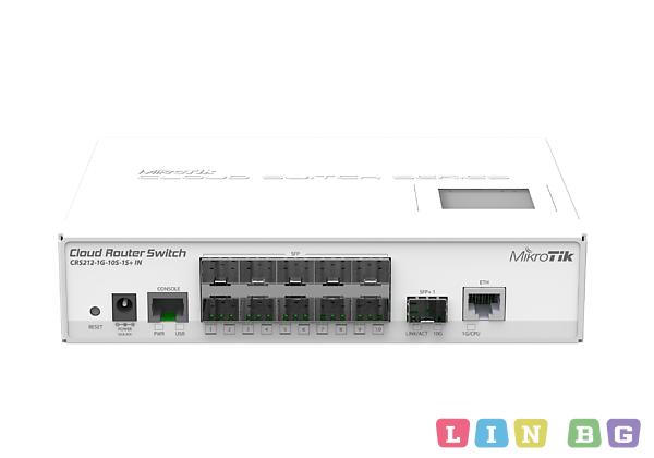 MikroTik Cloud Router Switch 212-1G-10S-1S IN Суичове