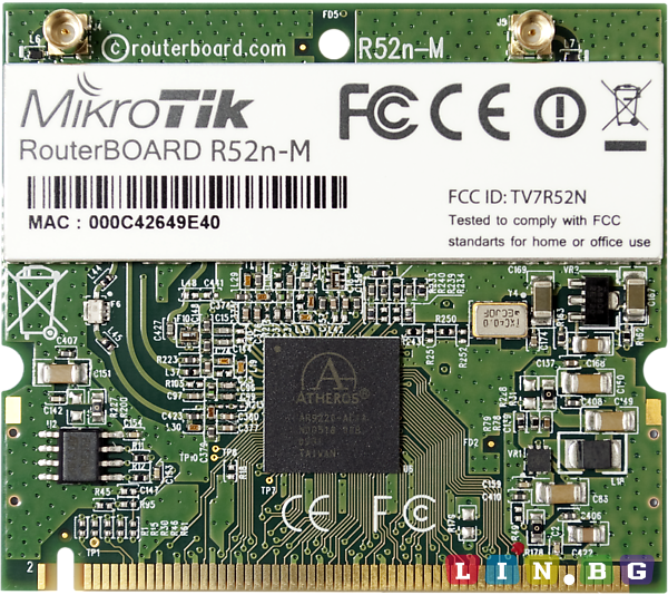 MikroTik RouterBOARD MiniPCI MMCX R52nM Мрежови карти