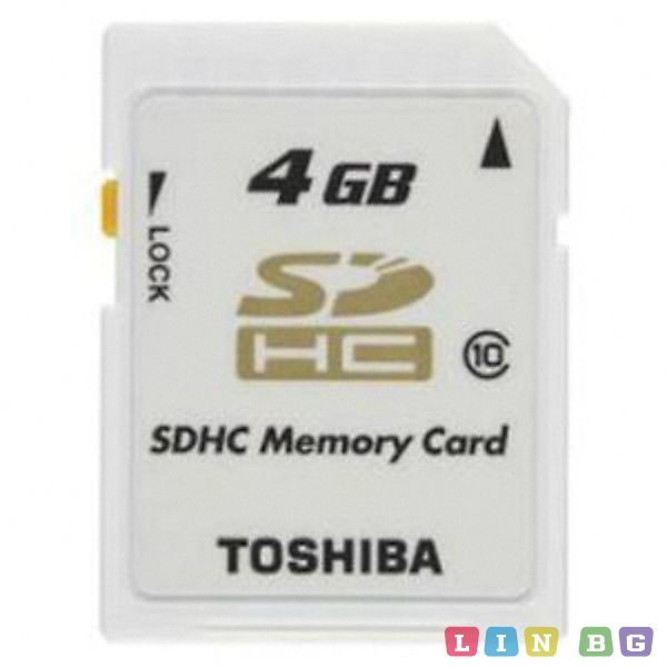TOSHIBA SD CLASS 10 4GB WHITE