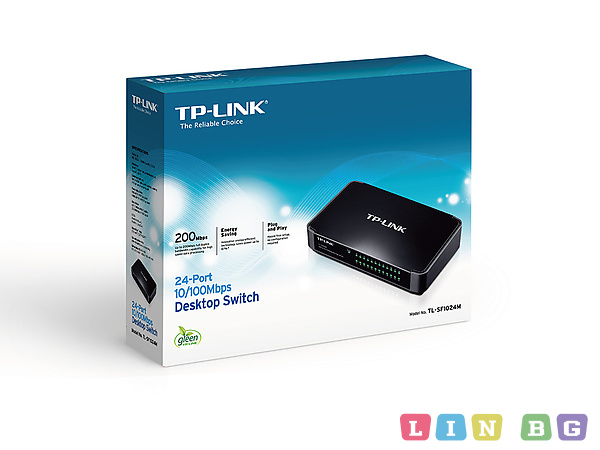 TP-LINK TL-SF1024M 24-Port 10 100Mbps Desktop Switch Суич