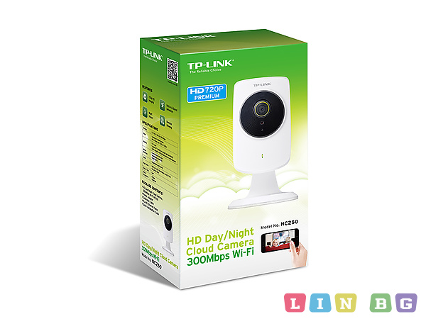 TP-Link TL-NC250 HD Day Night Cloud Camera, 300Mbps Wi-Fi Камера