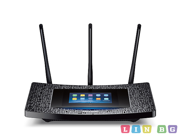 TP-Link TL-RE590T AC1900 Touch Screen Wi-Fi Range Extender,Удължител на обхват