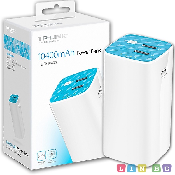 TP LINK PB10400 Power Bank Външна батерия 10400mAh