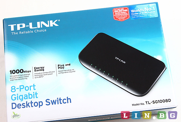 TP LINK TL-SG1008D Switch 8 портов Суич 10 100 1000Mbit