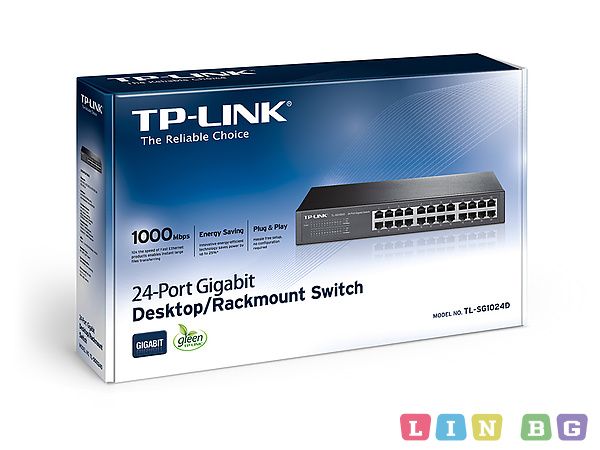 TP LINK TL SG1024D Switch 24 порта суич