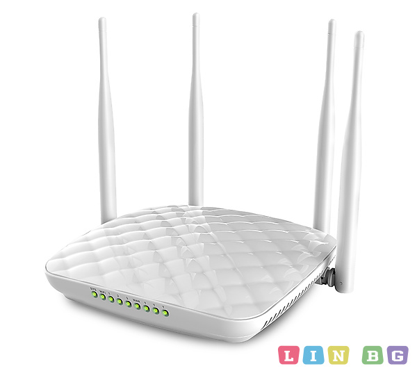 Tenda FH456 Безжичен рутер с мощен обхват,300 Mbps,4x 5dBi външни антени