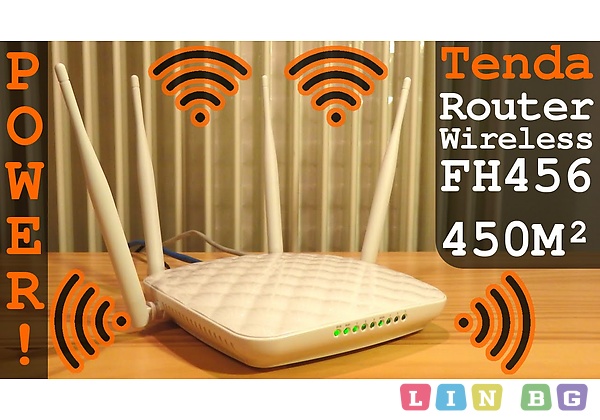 Tenda FH456 Безжичен рутер с мощен обхват,300 Mbps,4x 5dBi външни антени