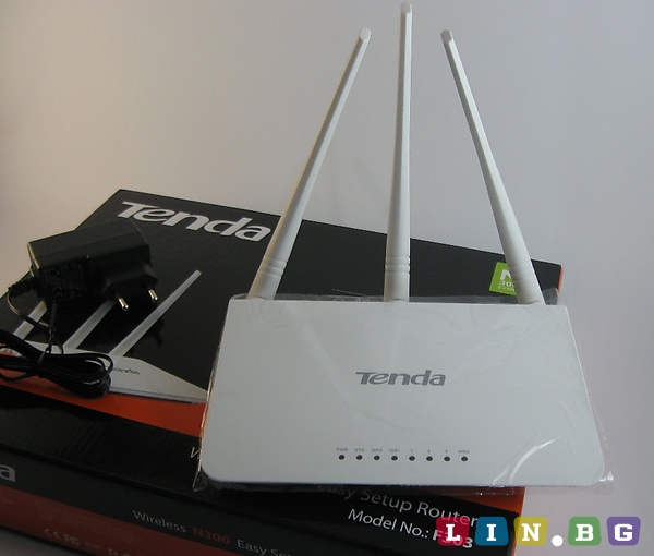 Tenda F303 300 mbps Безжичен рутер с 3 антени N300