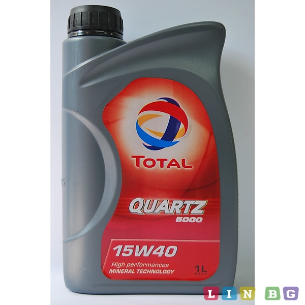 Total Quartz 5000 15W40  1л Моторно масло