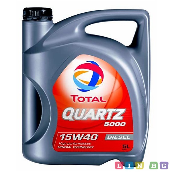 Total Quartz 5000 15W40  5л Моторно масло