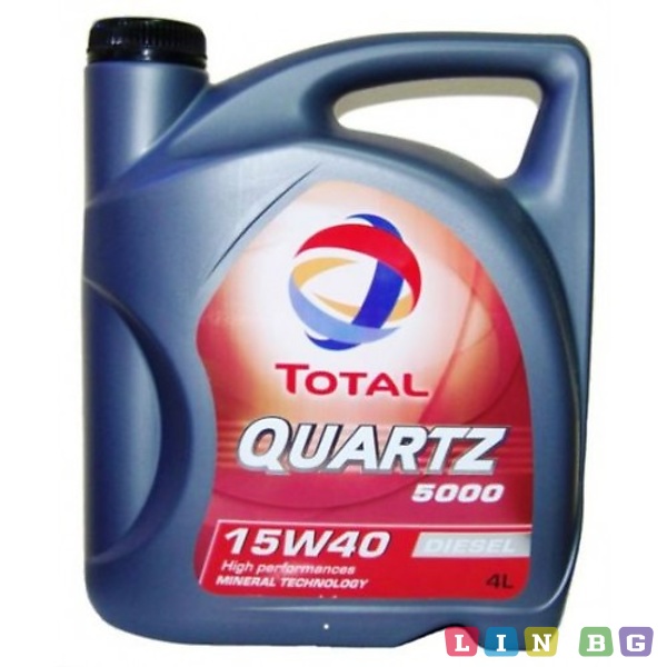 Total Quartz 5000 Diesel 15W40  4л Моторно масло