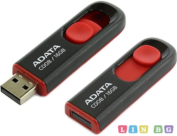 USB флаш памет ADATA 16GB AC008-16G-RKD flash