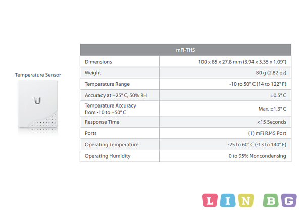 Ubiquiti UB-MFI-THS Температурен сензор