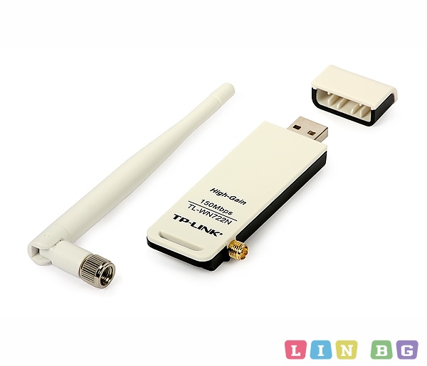 TP LINK TL WN722N High Gain Wireless USB Adapter Безжичен адаптер 