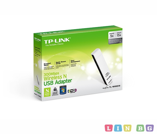 TP LINK TL WN821N Безжичен адаптер