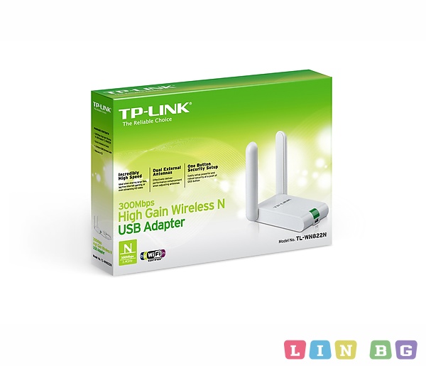 TP LINK TL WN822N Безжичен адаптер 