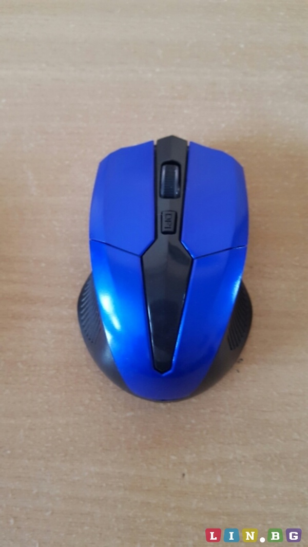 Безжична мишка 2 4 Ghz Wireless Optical Mouse Синя Червена