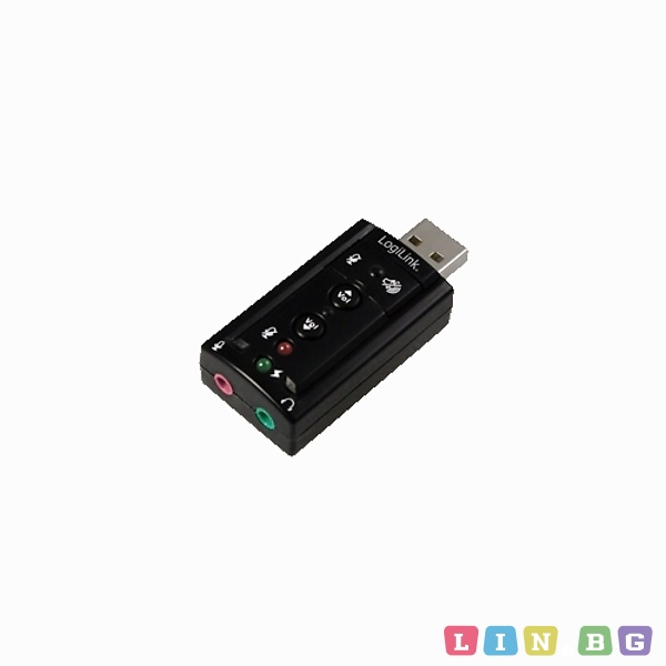 Външна USB звукова карта 7 1 Logilink
