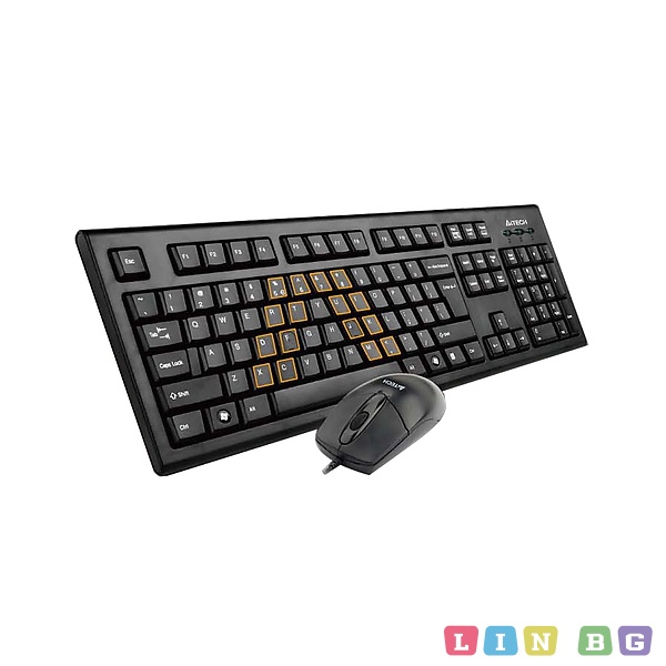 Комплект USB мишка и клавиатура A4Tech