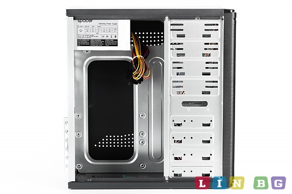 Кутия Spacer със 500W захранване SPC-PIRATE