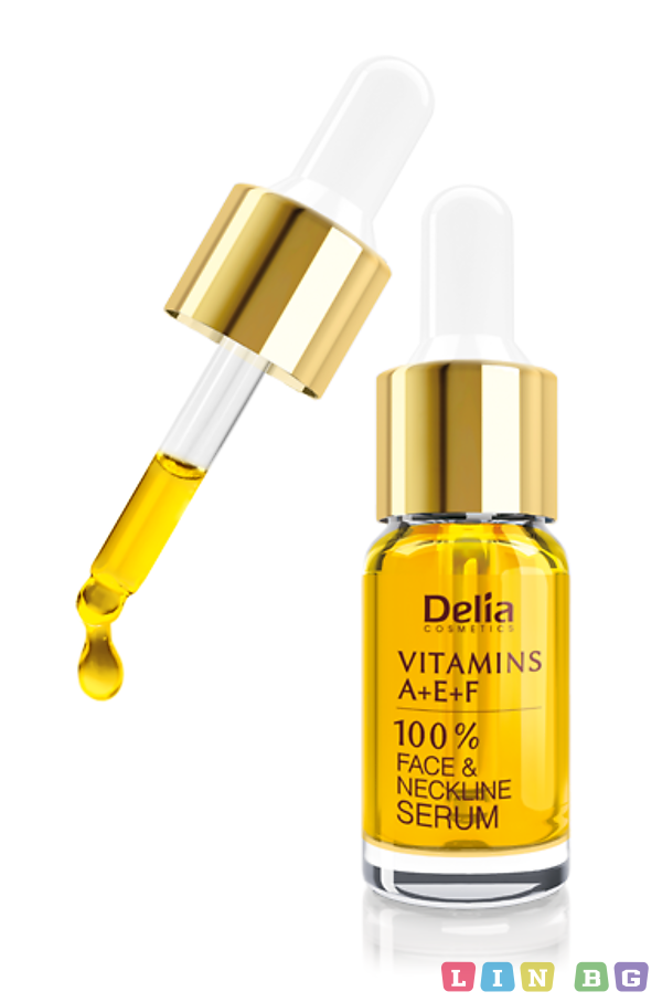 Серум за лице с витамини A E F против бръчки Delia 10мл
