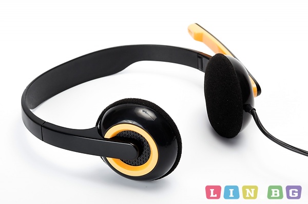 Слушалки Spacer stereo с микрофон SPK-339